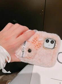 Fuzzy Rabbit Phone Case - Pink - View 6