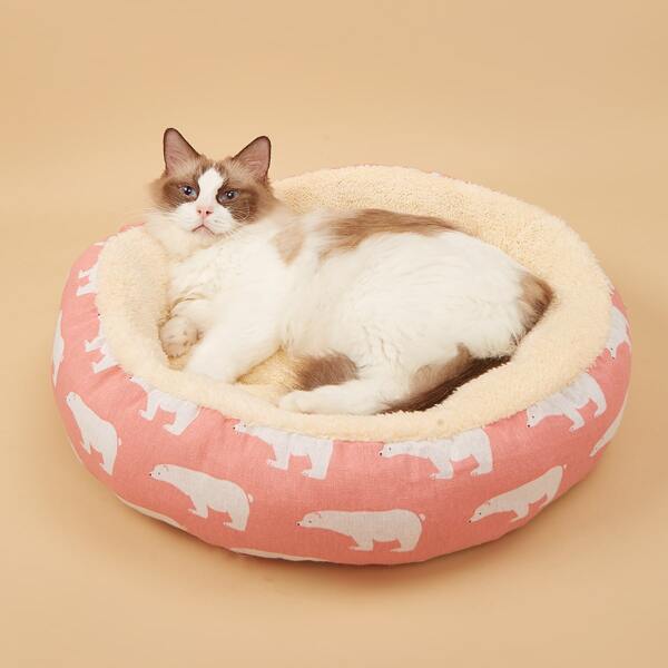 

Polar Bear Print Pet Bed, Multicolor