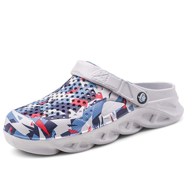 

Men Geo Graphic Vented Clogs, Multicolor