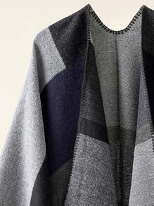 Pañuelo de color combinado - Gris - Ver 2