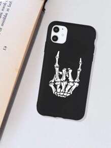 Skull Hands Phone Case - Black - View 2