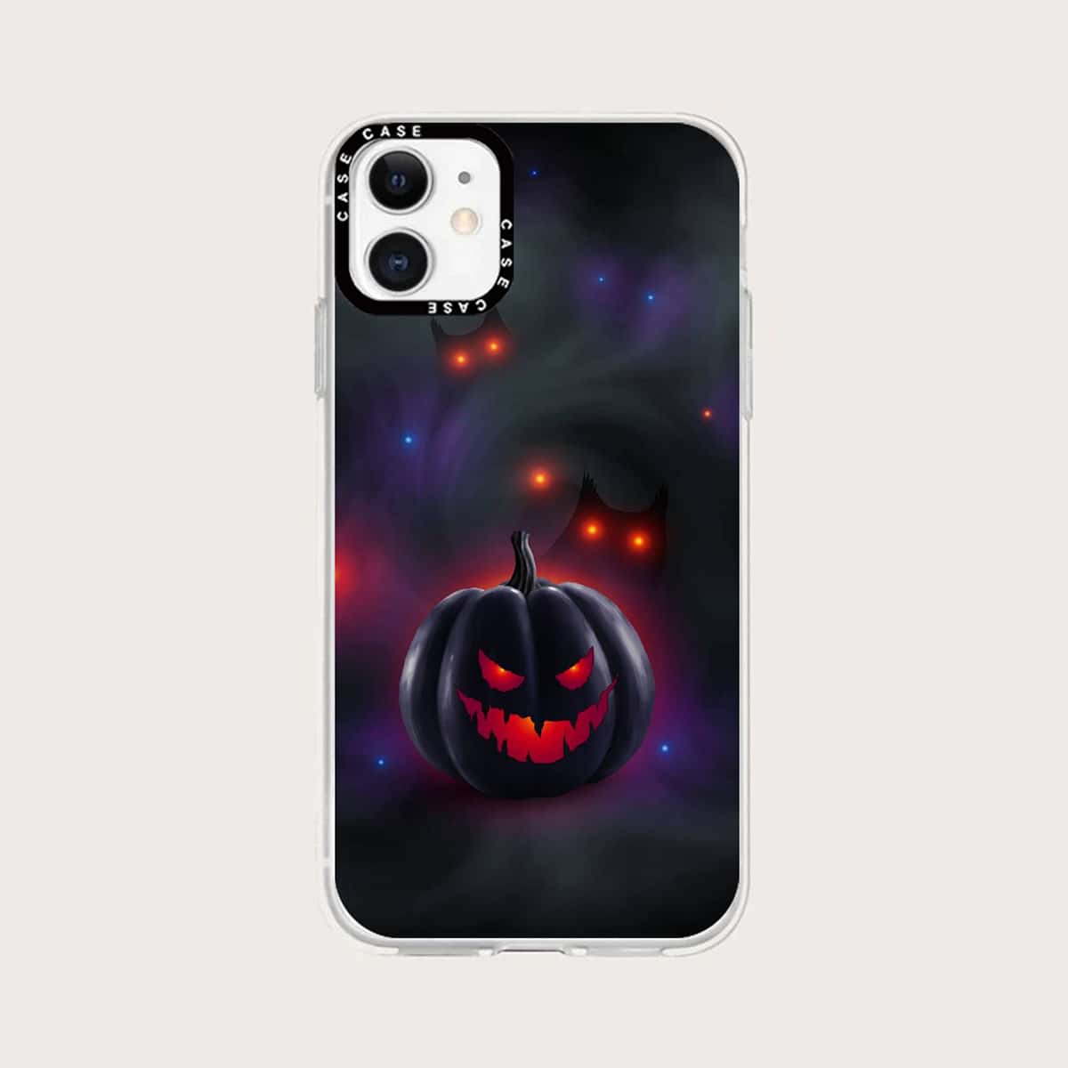 

Halloween Cartoon Graphic Phone Case, Multicolor