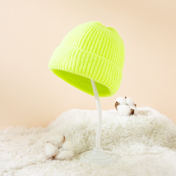 

Solid Knit Hat, Yellow