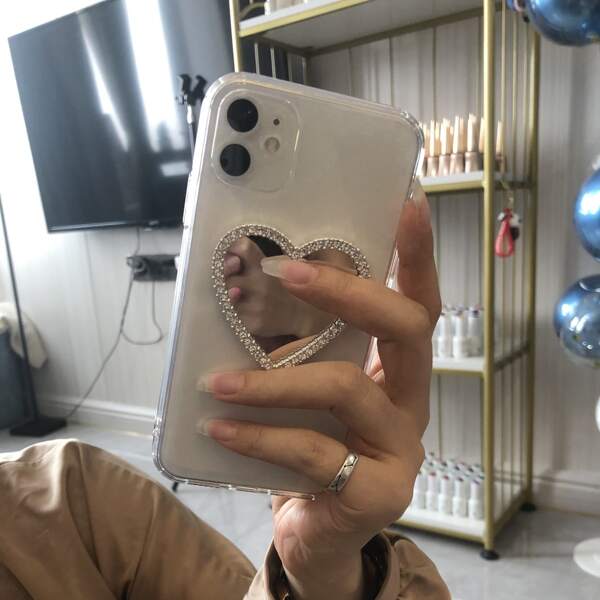 

Heart Mirror Clear Phone Case