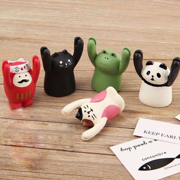 

1pc Random Cartoon Card Clip Holder, Multicolor