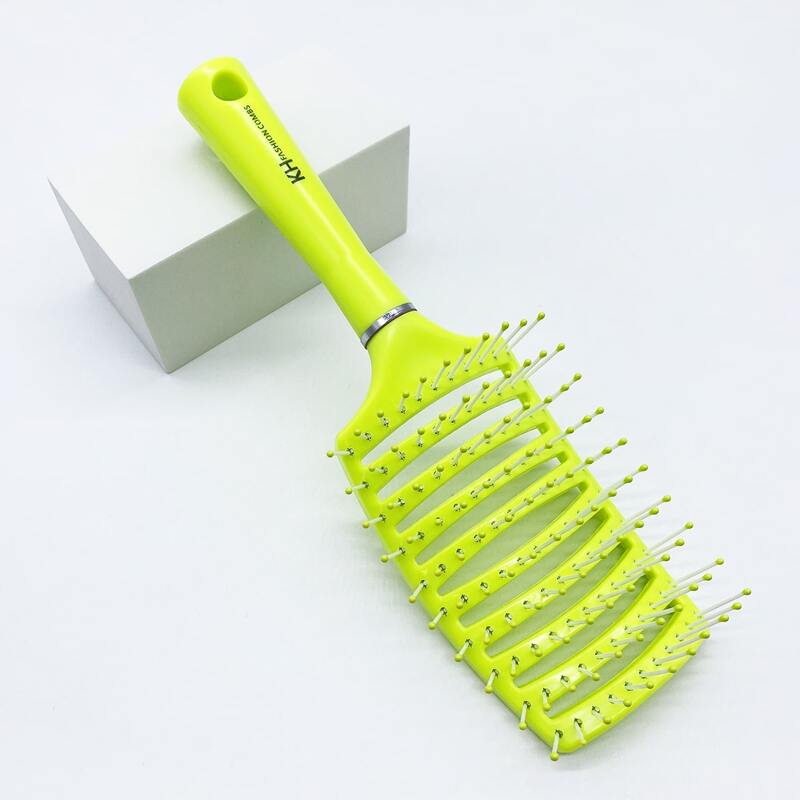 

3pcs Plain Hair Brush, Green