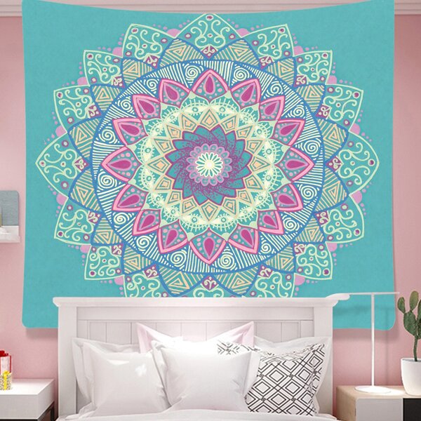 

Mandala Print Tapestry, Multicolor