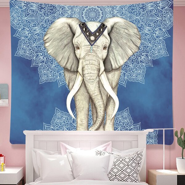 

Elephant Print Tapestry, Multicolor