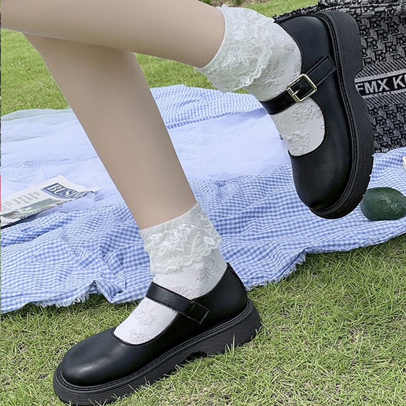 

Minimalist Mary Jane Flats, Black