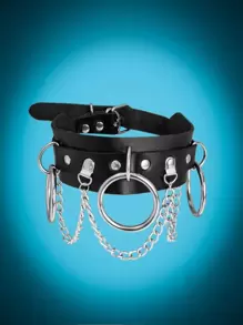 ROMWE 項鍊 - 黑色 - 查看 1