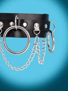 ROMWE 項鍊 - 黑色 - 查看 4