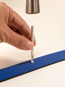 1 条女式多色按扣 PU 皮革腰带，百搭牛仔裤配饰腰带，适合日常使用 - 藍色 - 查看 5