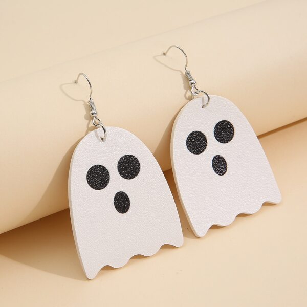 

Ghost Decor Drop Earrings, White