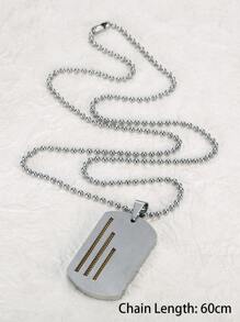 Collar de acero inoxidable - Plateado - Ver 2