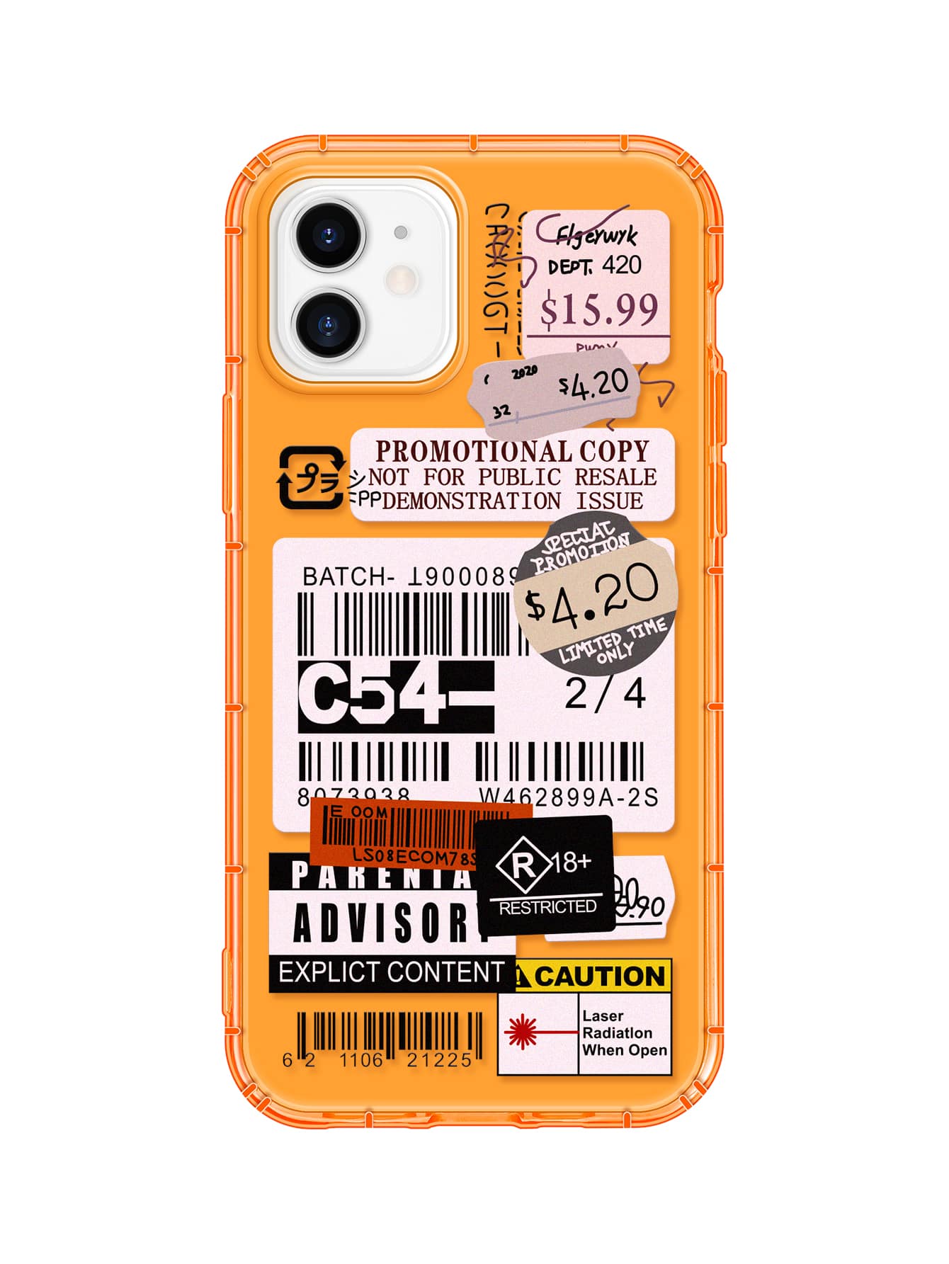 เคส เหมาะกับ iPhone ฉลาก / ป้าย - มัลติคัลเลอร์ - ดู 1