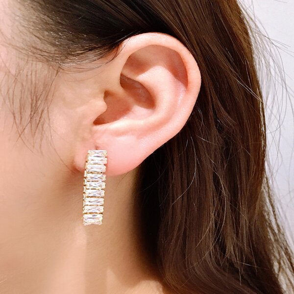

14K Gold Plated Zircon Earrings