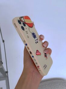Handyetui mit Cartoon Astronaut Dekor