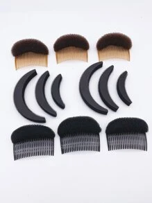 12 piezas Almohadilla de esponja para aumentar el volumen del cabello - Multicolor - Ver 3