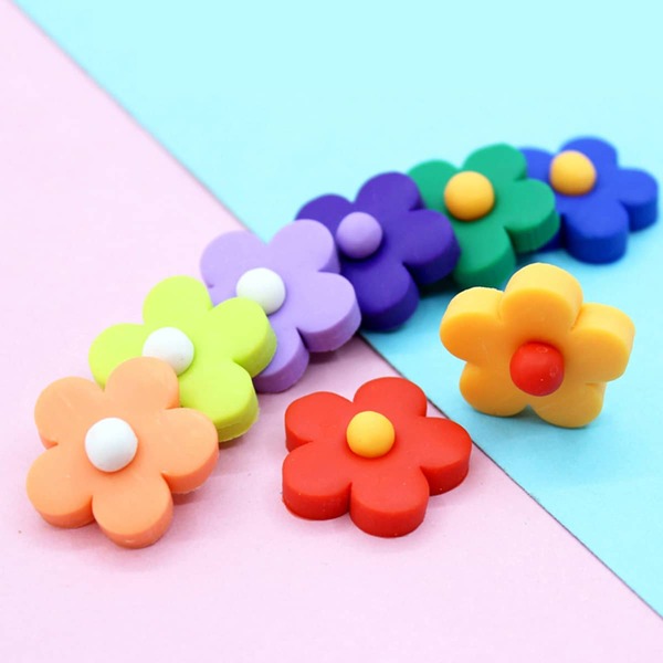 

30pcs Random Color Flower Shaped DIY Jewelry Accessories, Multicolor