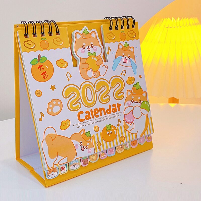 

1pc Cartoon Graphic 2022 Calendar, Multicolor