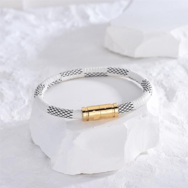 

Magnetic Attraction Bracelet, Black and white