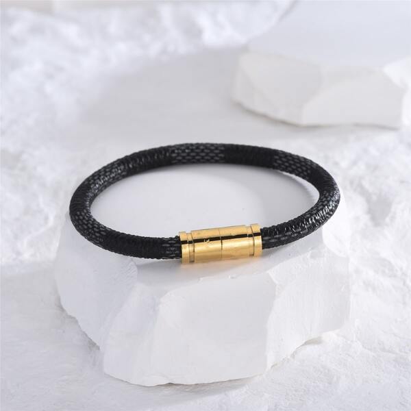 

1pc Minimalist Bracelet, Black