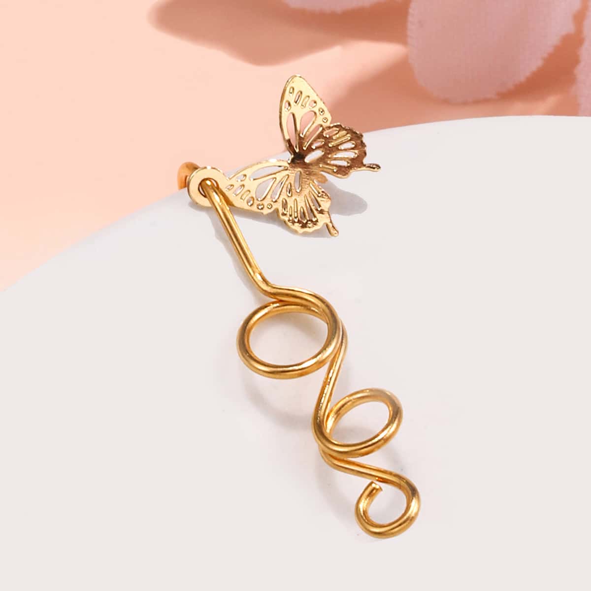 

Butterfly Decor Nose Ring, Gold