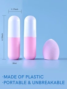 2pcs 30ML Travel  Bottle , Travel Essentials - Pink - View 3