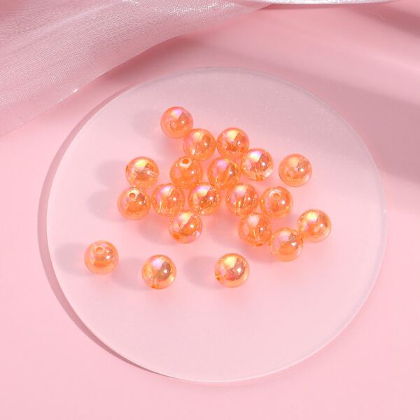 

20pcs Bead DIY Jewelry Accessory, Orange