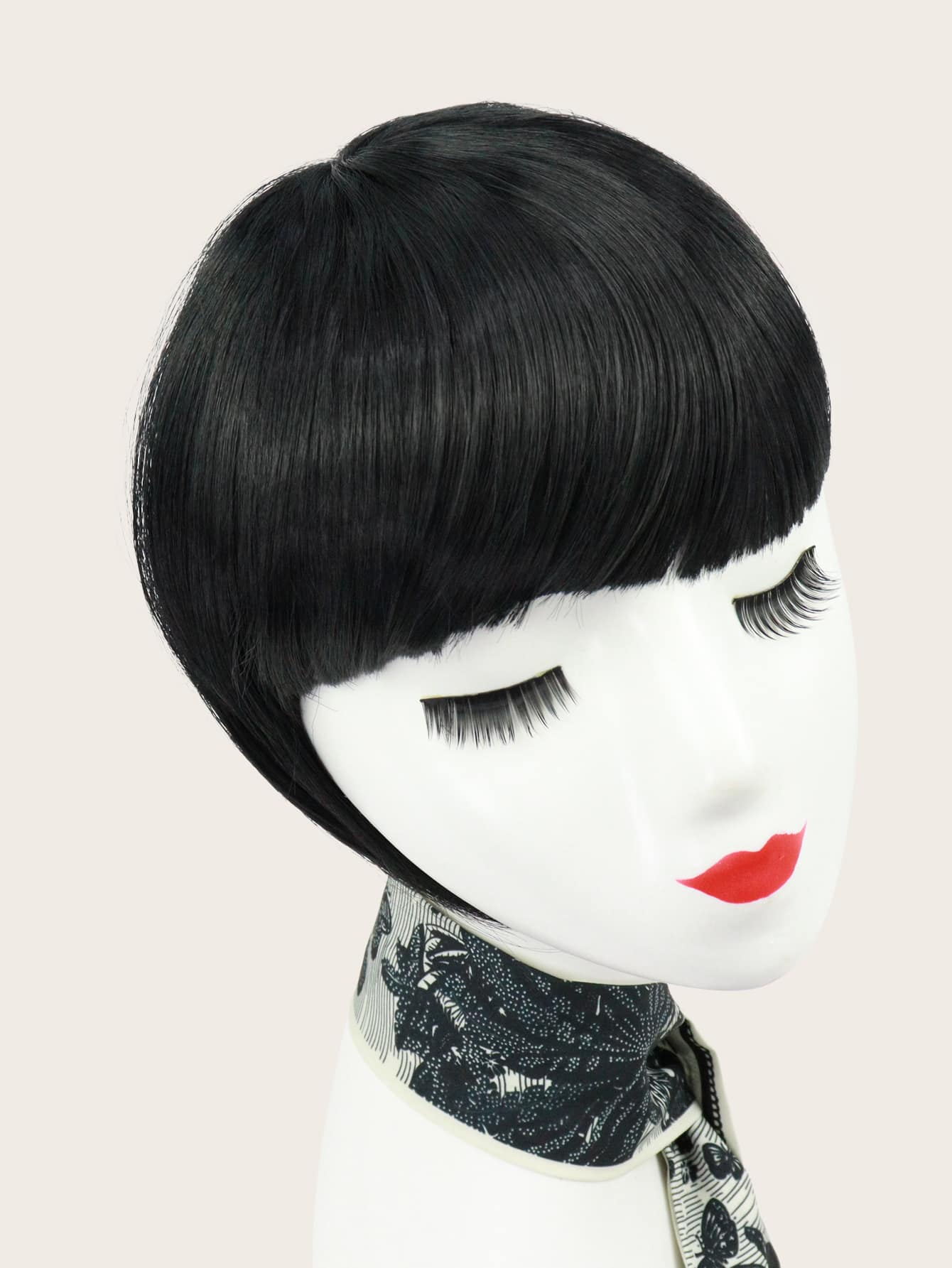 Miniatura 4 de 1 flequillo frontal con clip con patillas Negro