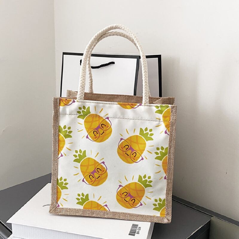 

Cartoon Graphic Square Bag, Multicolor