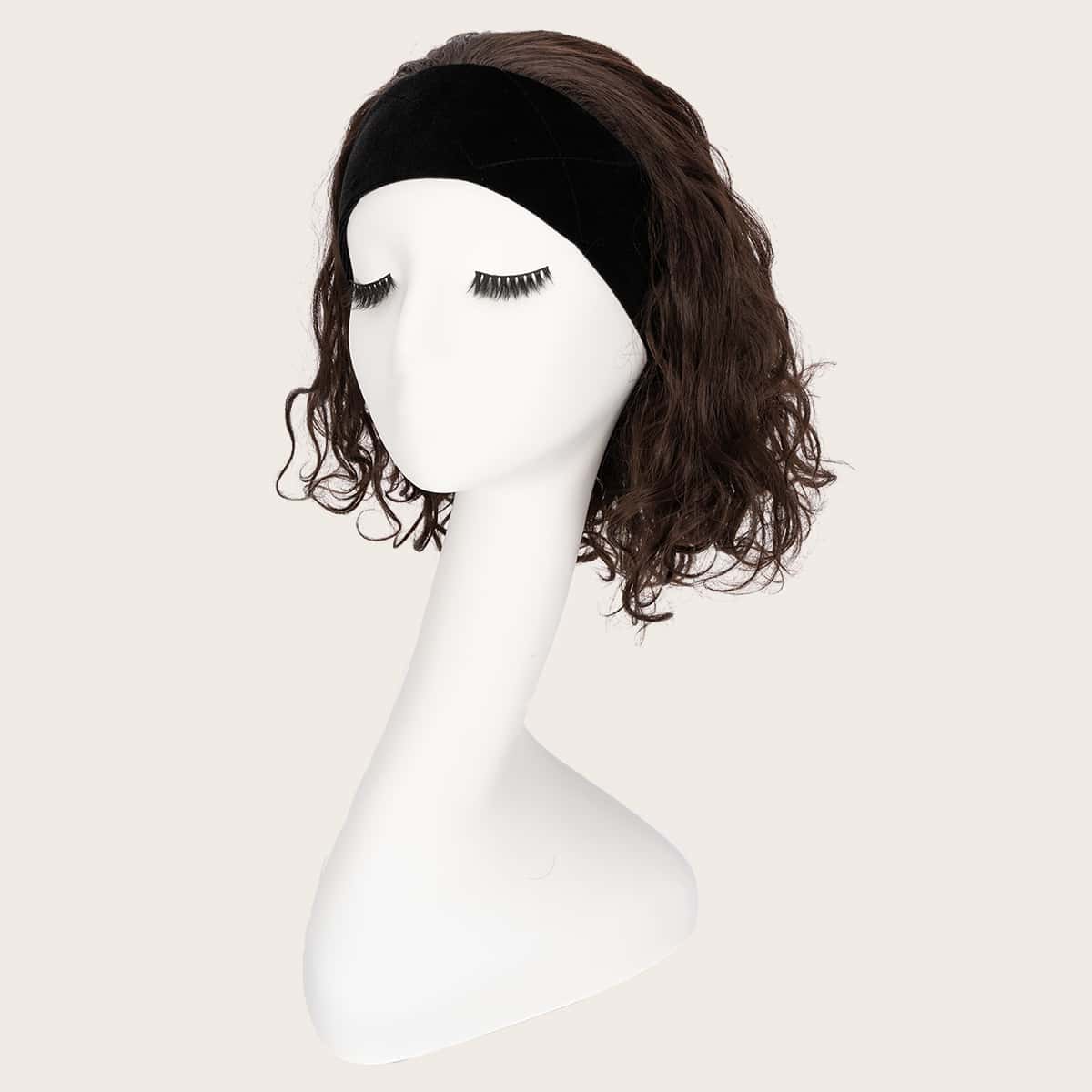 

Natural Short Curly Wig, Brown