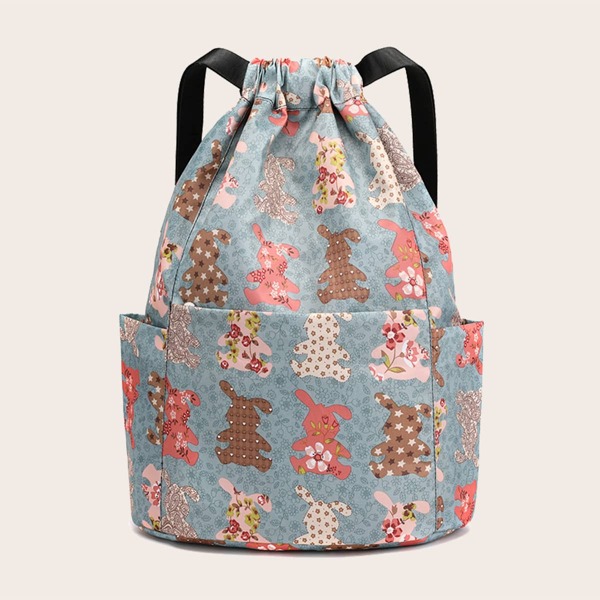 

All Over Print Drawstring Bag, Multicolor
