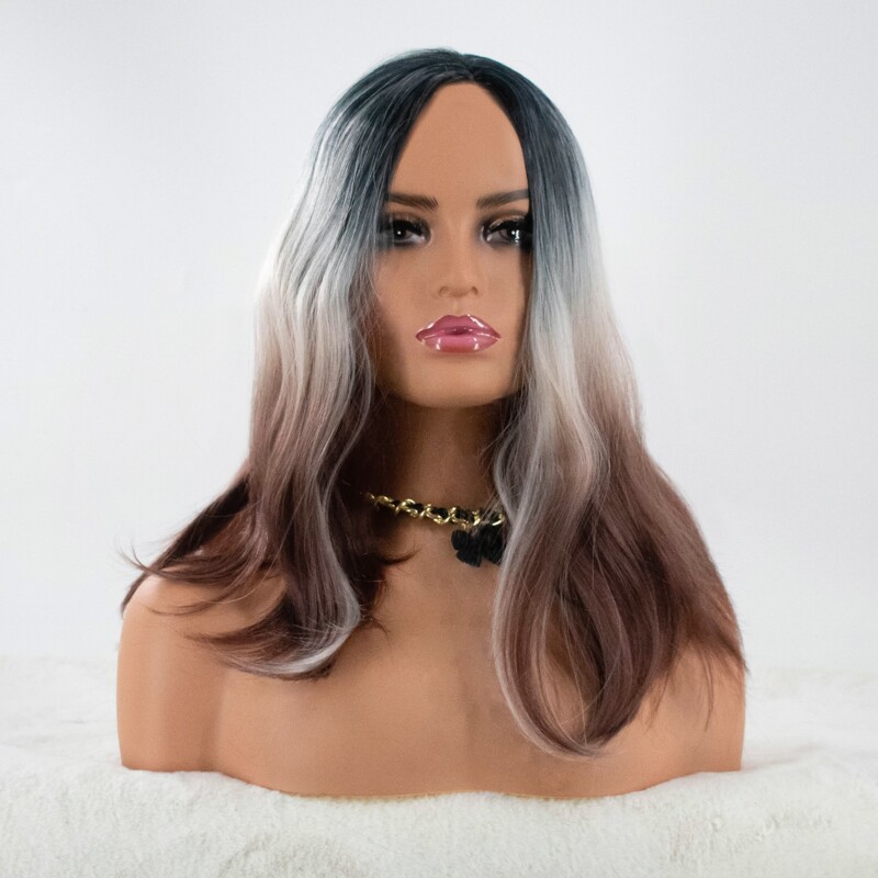 

Ombre Long Curly Wig, Multicolor