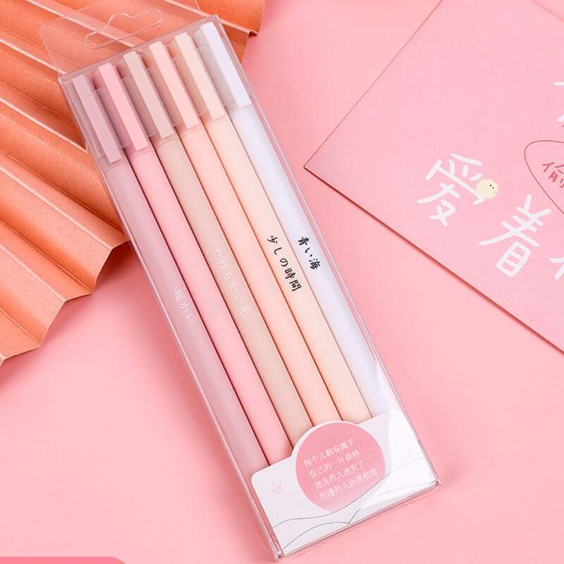 

6pcs Cartoon Graphic Gel Pen