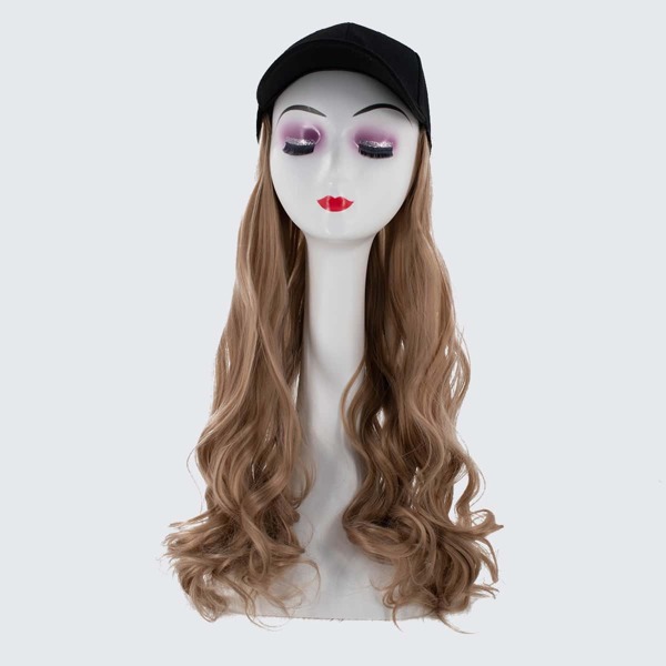 

Natural Long Curly Wig With Cap, Gold