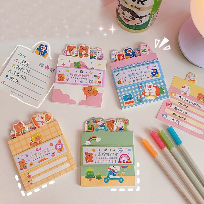 

1pc Cartoon Graphic Random Sticky Note, Multicolor