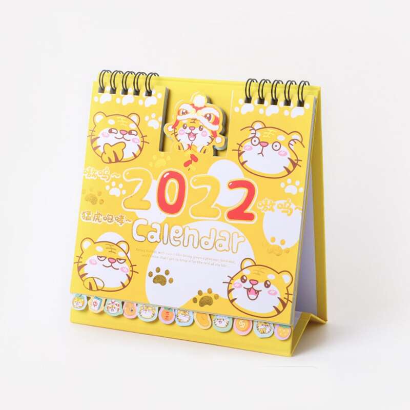 

1pc Cartoon Graphic 2021-2022 Desk Calendar, Multicolor