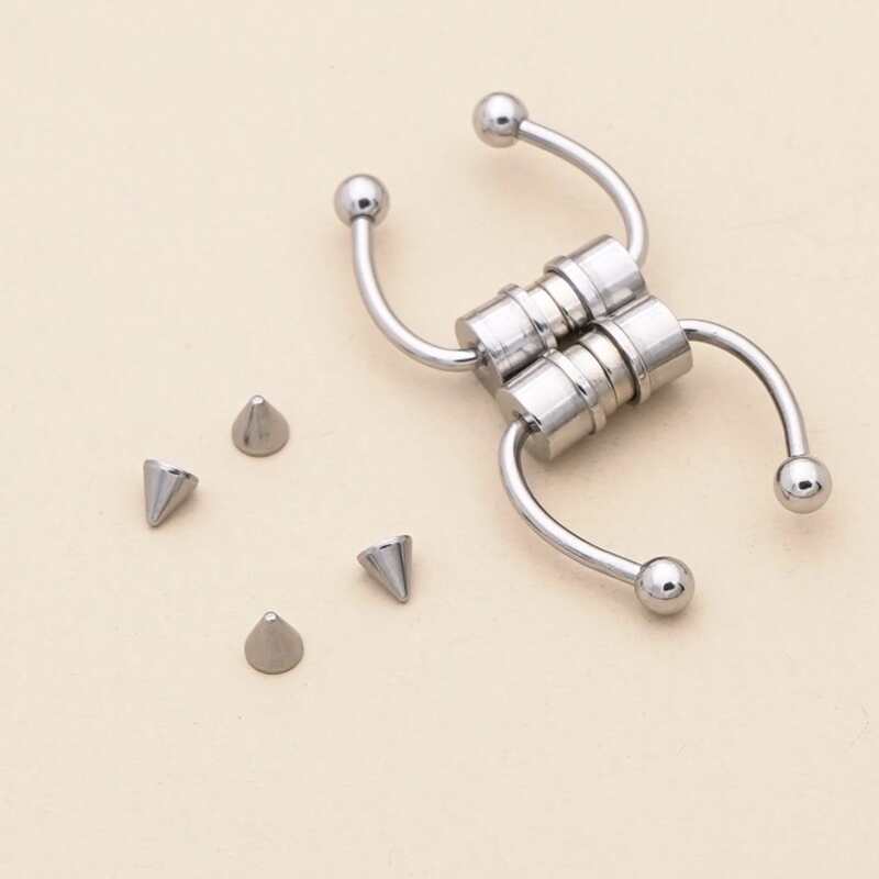 

1set Magnetic Nose Ring, Silver