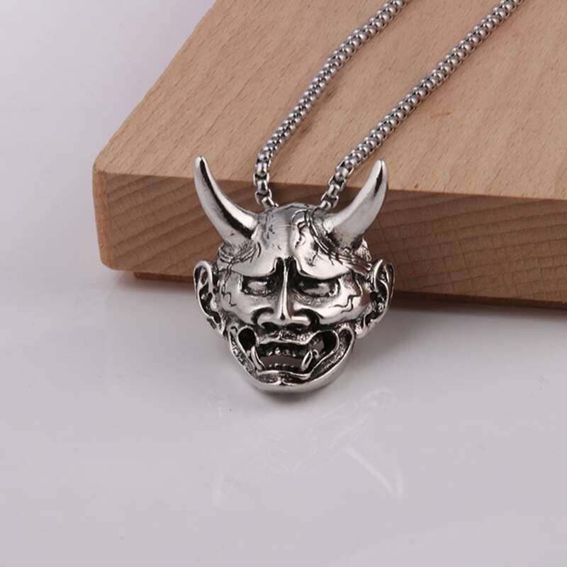

Guys Figure Pendant Necklace, Antique silver