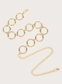 Dây đai chuỗi vòng liên kết - Vàng - Xem 3