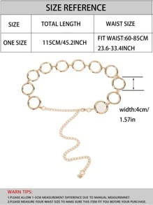 Dây đai chuỗi vòng liên kết - Vàng - Xem 6