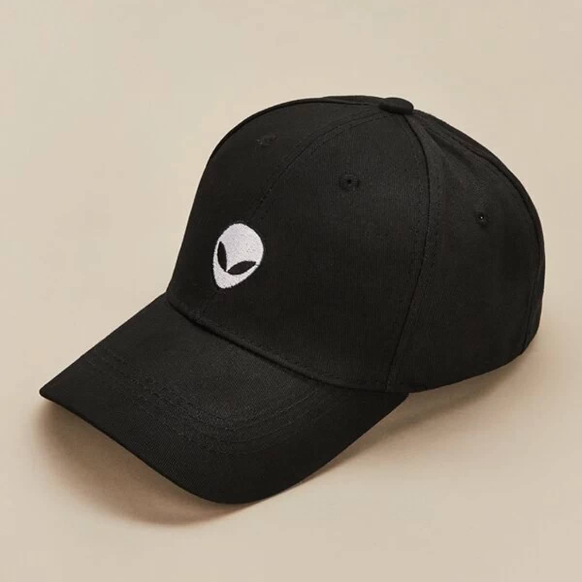 

Guys Alien Embroidery Baseball Cap, Black