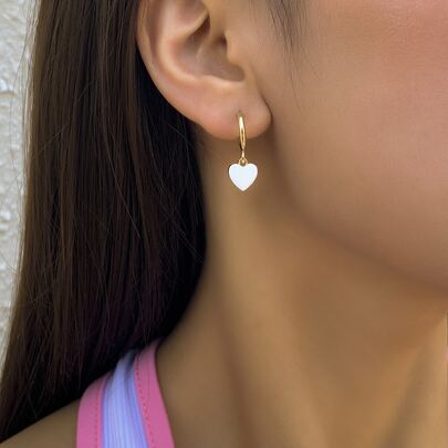 Heart Charm Earrings