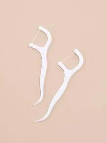 20 piezas palillos de hilo Dental de alta dureza palillos de dientes profesionales palillos palillos dentales - Blanco - Ver 3