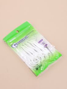 20 piezas palillos de hilo Dental de alta dureza palillos de dientes profesionales palillos palillos dentales - Blanco - Ver 4