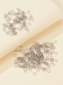 1 gói Nhẫn Open Jump bằng thép không gỉ 304 Đầu nối kim loại để làm đồ trang sức DIY và phụ kiện móc khóa Nhẫn Open Jump màu thép không gỉ để làm trang sức và sửa chữa vòng cổ - Bạc - Xem 2