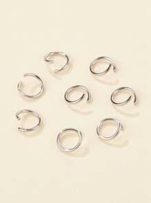 1 gói Nhẫn Open Jump bằng thép không gỉ 304 Đầu nối kim loại để làm đồ trang sức DIY và phụ kiện móc khóa Nhẫn Open Jump màu thép không gỉ để làm trang sức và sửa chữa vòng cổ - Bạc - Xem 3