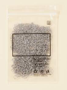 1 gói Nhẫn Open Jump bằng thép không gỉ 304 Đầu nối kim loại để làm đồ trang sức DIY và phụ kiện móc khóa Nhẫn Open Jump màu thép không gỉ để làm trang sức và sửa chữa vòng cổ - Bạc - Xem 4