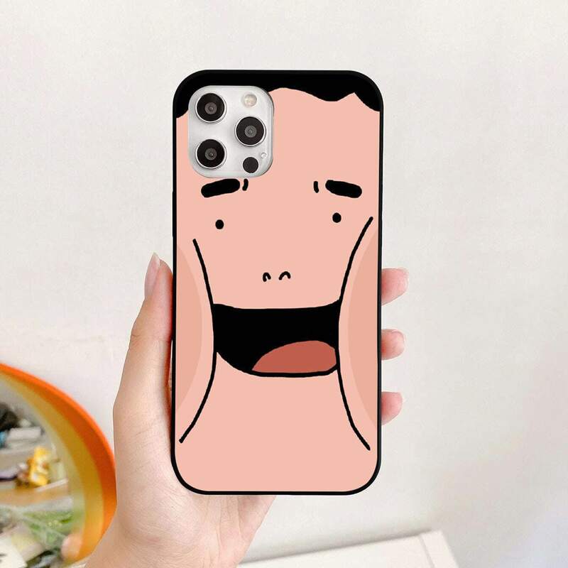 

Cartoon Figure Graphic Phone Case, Multicolor